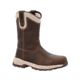 Women's work boots pull on sale