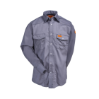 WRANGLER FR127CH MENS FR WESTERN WORK SHIRT CHARCOAL