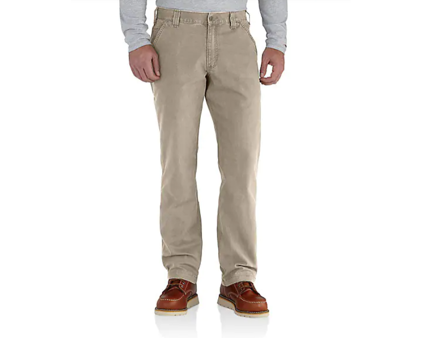 CARHARTT 102291 MENS RUGGED FLEX RELAXED FIT CANVAS WORK PANT, TAN