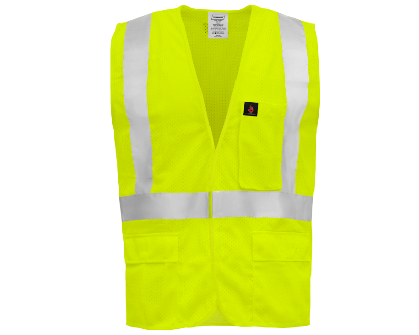 Ironwear 1284FR-LZ SAFETY VEST, LIME, CLASS 2