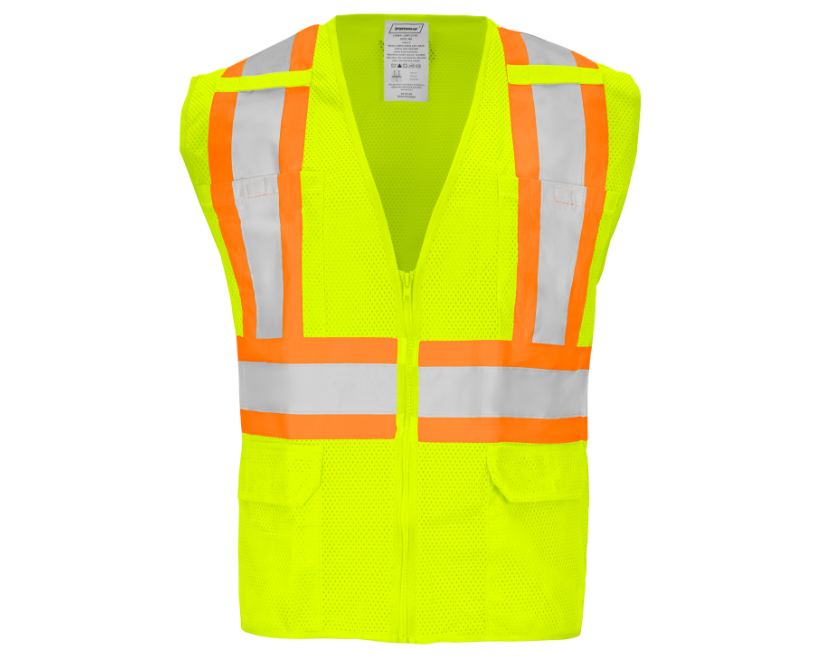 Ironwear 1287FR-LZ-RD VEST, LIME, FR, RADIO CLIP, CL