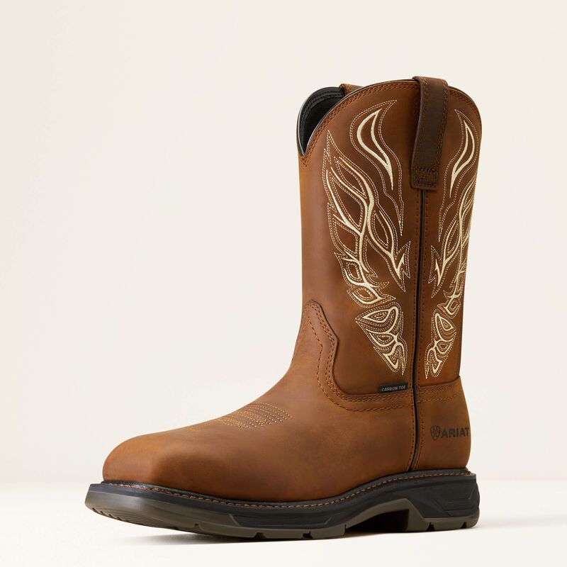 Ariat WorkHog XT Phoenix Carbon Toe Work Boot Distressed Brown 10.5 D