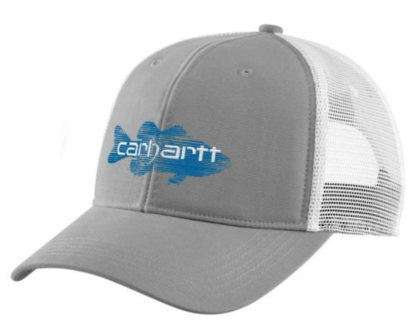 CARHARTT 105694 CANVAS MESH BACK FISH GRAPHIC CAP