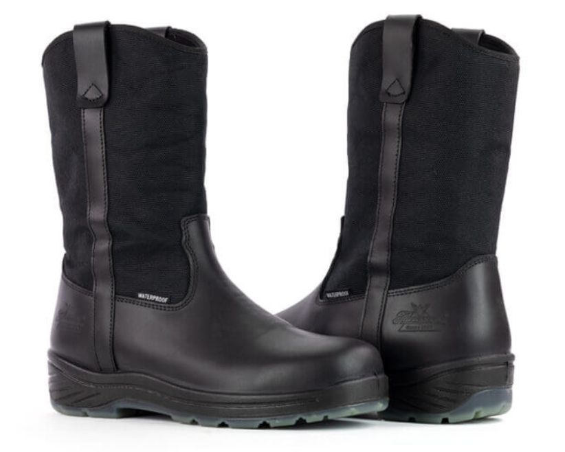 Mens pull on black boots shop
