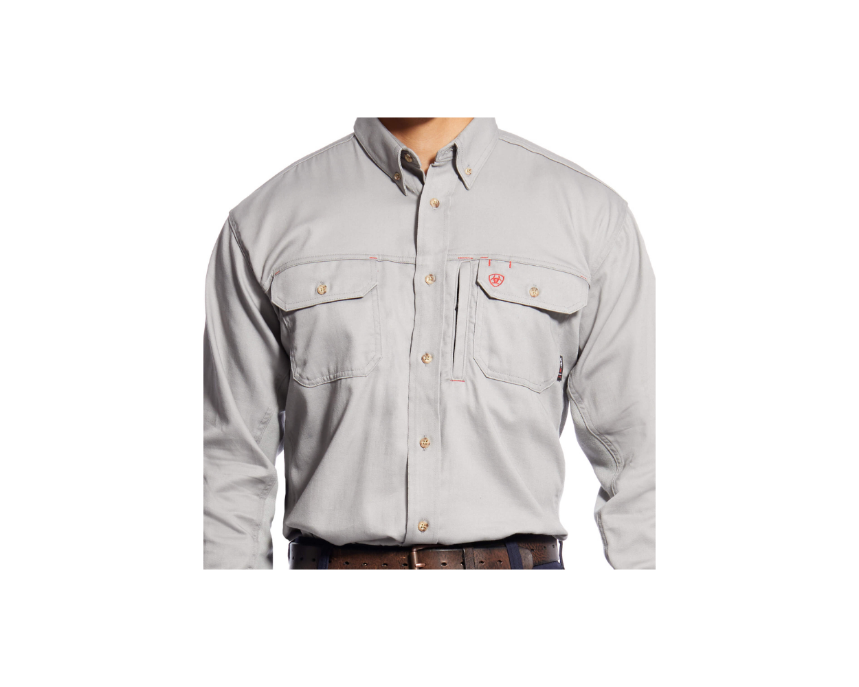 Ariat Men s FR Silver Fox Solid Vent Work Shirt 10019063