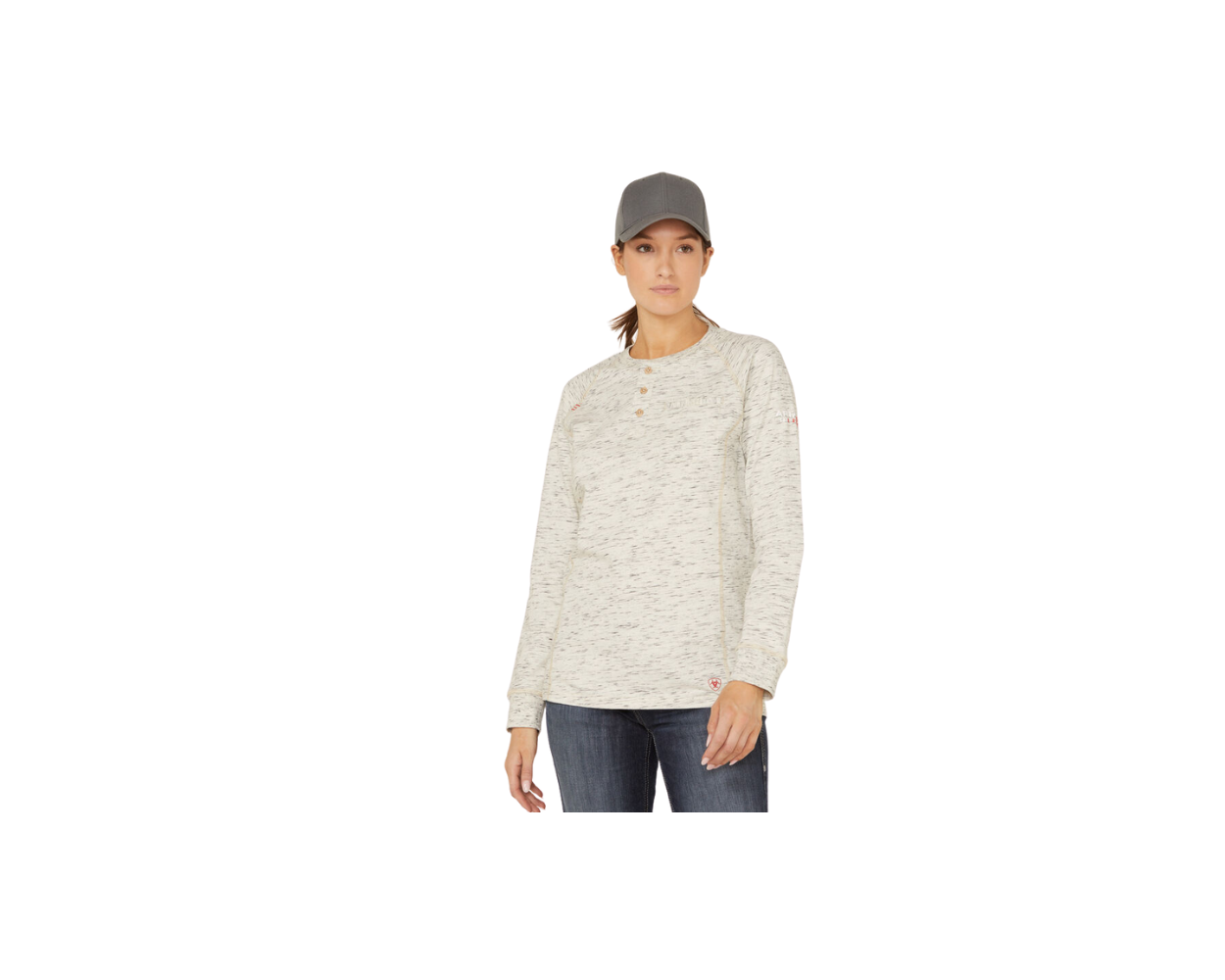 Ariat Clothing 10039892 WMS FR AIR HNLY LS TOP SPC DYE