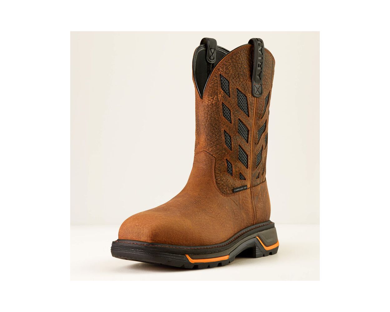 10050834 Ariat Mens 11 Big Rig Tread VentTEK Composite Toe Pull On Work Boot