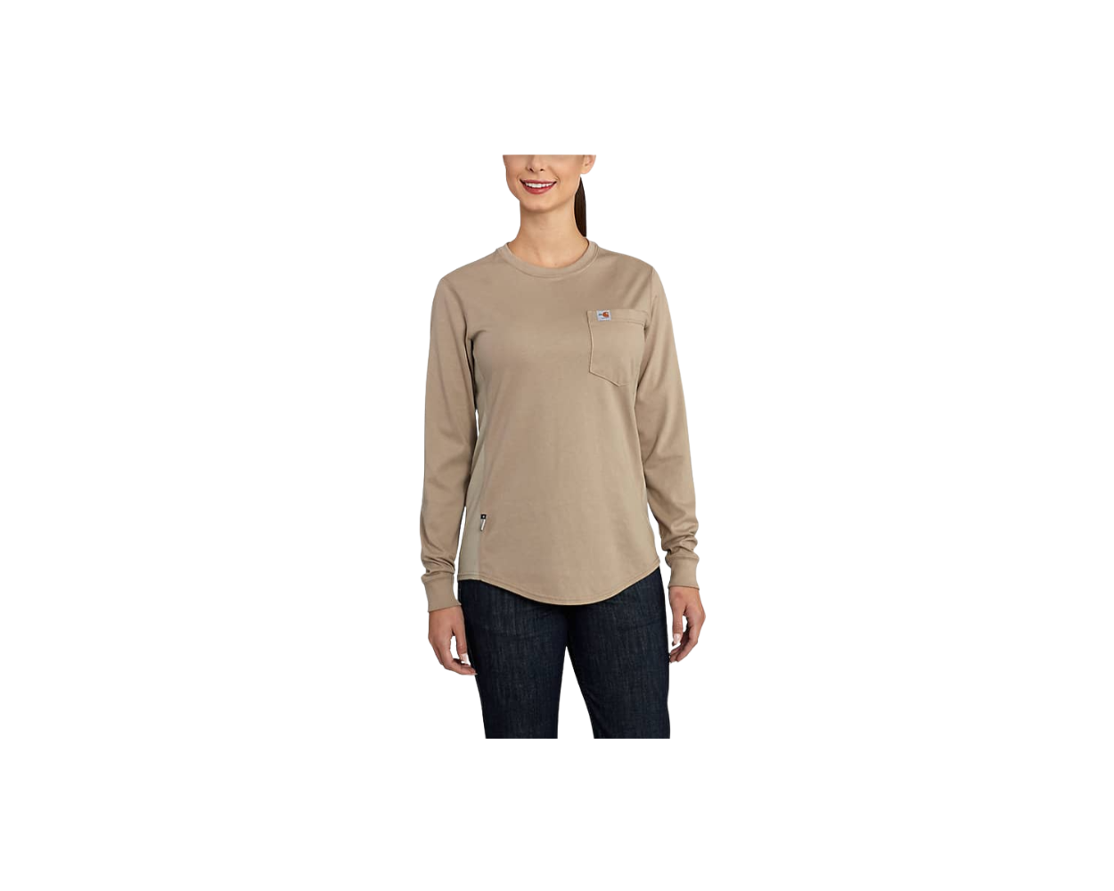 Carhartt 102685 FR WOMENS FORCE COTTON LS CREW