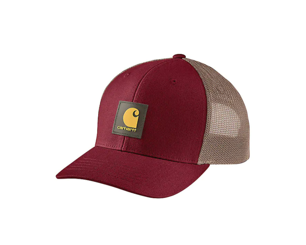 CARHARTT 105216 RUGGED FLEX TWILL MESH BACK LOGO PATCH CAP