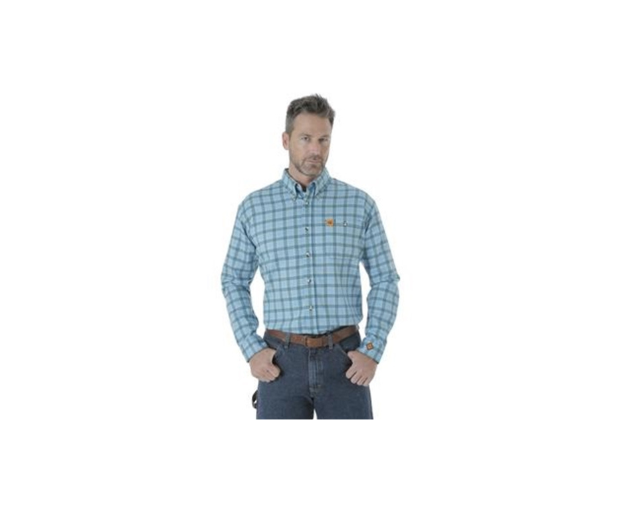 WRANGLER FR3W5BB FR PLAID WORK SHIRT