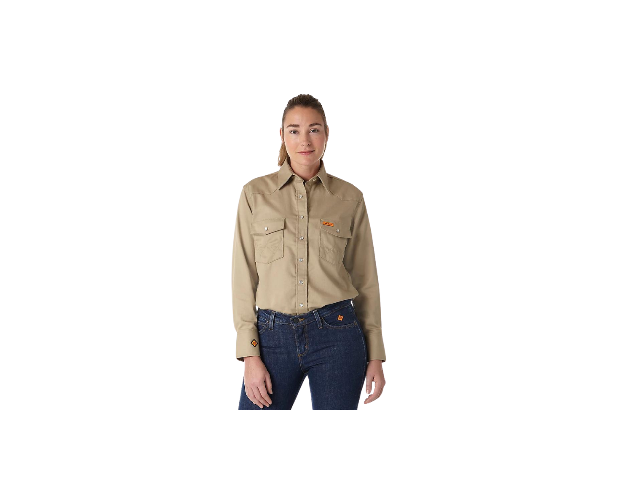 Wrangler work shirts with snaps hot sale