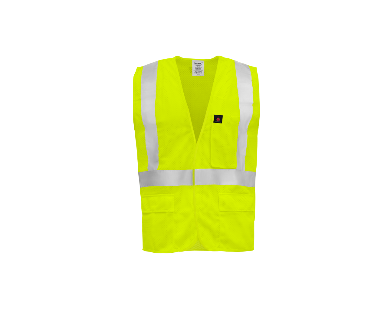 Ironwear 1284FR LZ SAFETY VEST LIME FR CLASS 2