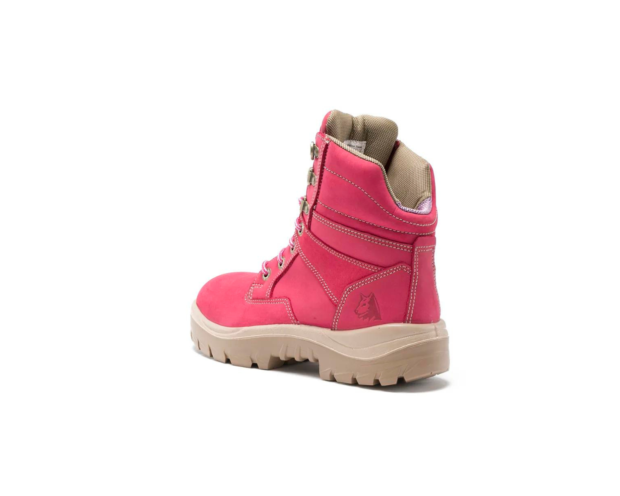 Pink work boots steel toe 2025