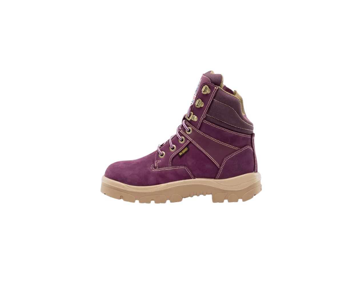 Purple work boots cheap