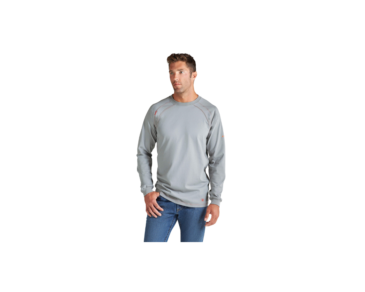 Ariat fr long cheap sleeve work crew