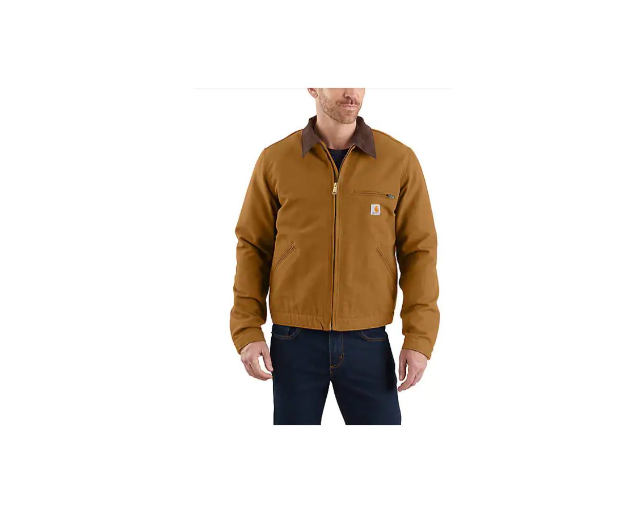 CARHARTT 103828 RELAXED FIT DUCK BLANKET-LINED DETROIT JACKET - 1 WARM ...