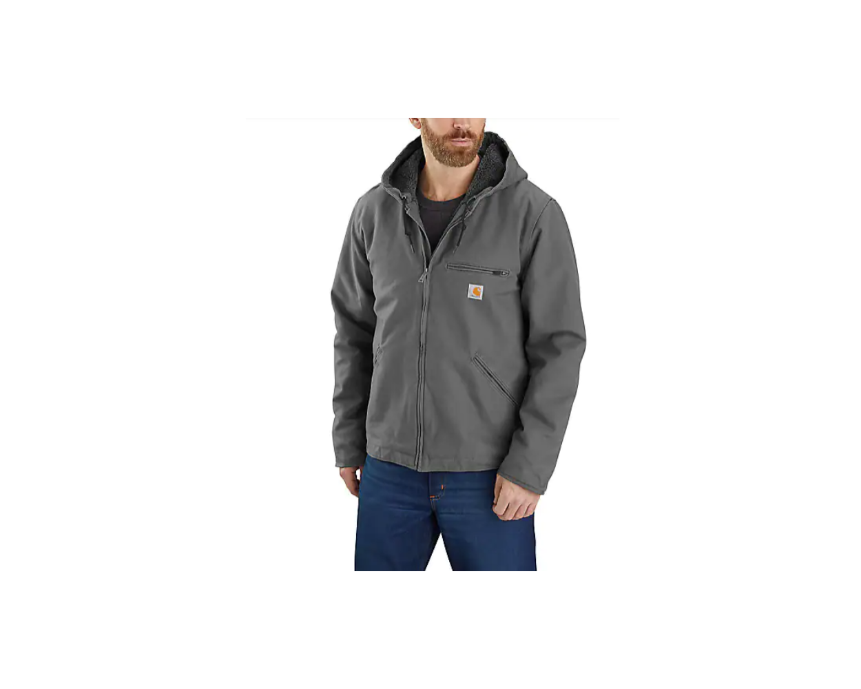 carhartt sherpa lined jacket without hood