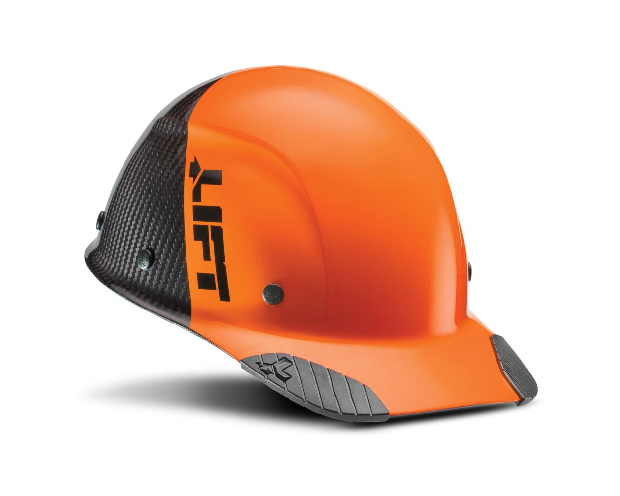 LIFT SAFETY HDC50C 19OC DAX CARBON FIBER CAP BRIM 50 ORANGE BLACK