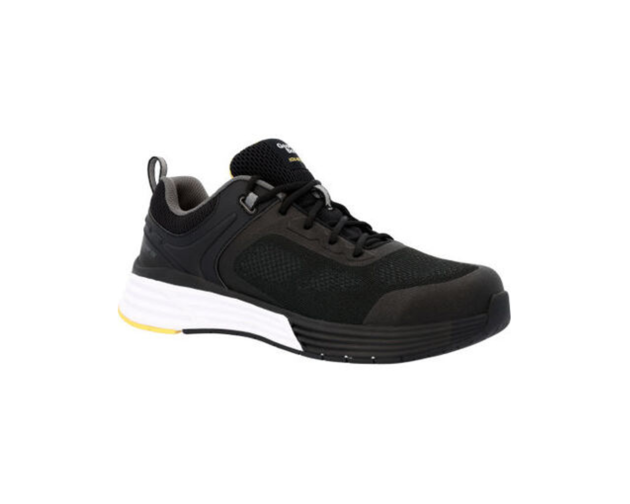 GEORGIA GB00541 DURABLEND SPORT COMPOSITE TOE ATHLETIC WORK SHOE, BLACK AND  YELLOW