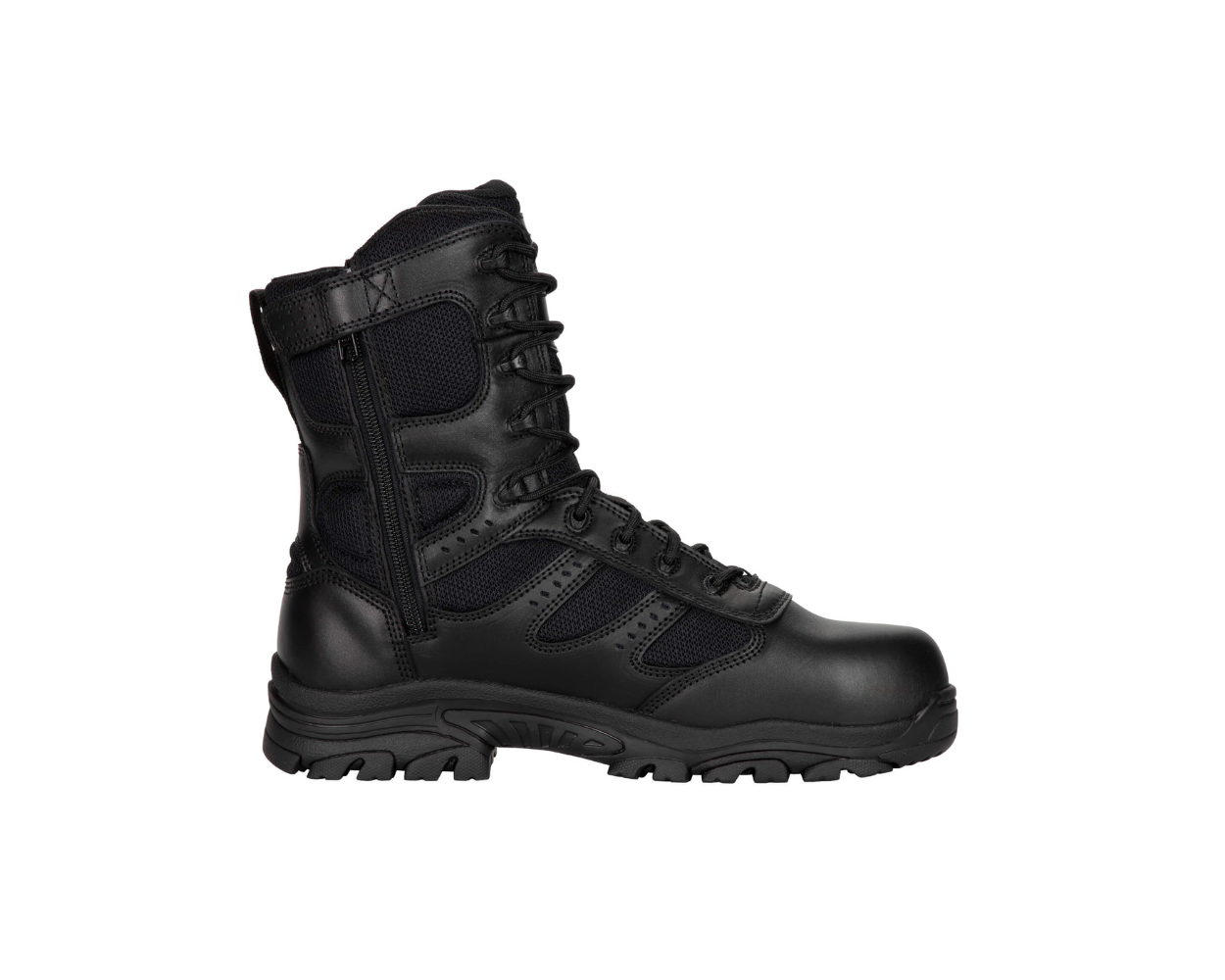 Mens side top zip work boots