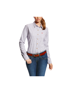 ARIAT 10022298 WOMENS FR MARION LONG SLEEVE WORK SHIRT PURPLE