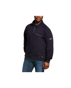ARIAT 10022333 MENS FR REV 1/4 ZIP TOP NAVY