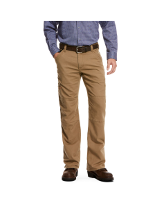 ARIAT 10027705 FR M5 STRAIGHT STRETCH DURALIGHT CANVAS STACKABLE STRAIGHT LEG PANT, KHAKI