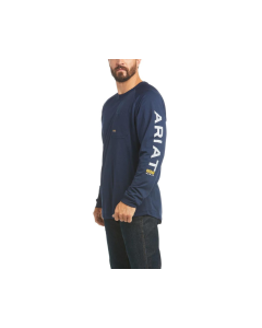 ARIAT 10031032 MENS REBAR HT FIGHTER LS TEE NA