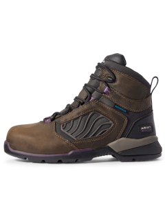 ARIAT 10031420 WOMENS 6" REBAR FLEX WATERPROOF CARBON TOE WORK BOOTS