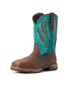 ARIAT 10031663 WOMENS ANTHEM VENTTEK COMPOSITE TOE PULL ON WORK BOOTS