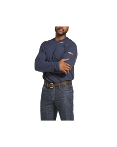 ARIAT 10033210 MENS FR BASELAYER LONG SLEEVE WORK T-SHIRT NAVY