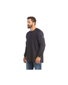 ARIAT 10035555 FR AIR LIFE ON THE LINE  GRAPHIC LONG SLEEVE T-SHIRT NAVY