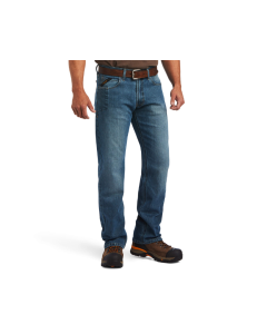 ARIAT 10039288 MENS REBAR M5 STRAIGHT DURASTRETCH BASIC STACKABLE STRAIGHT LEG JEAN, EDGEWOOD
