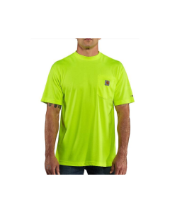 CARHARTT 100493 MENS FORCE COLOR ENHANCED SS TEE, BRITE LIME
