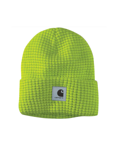 CARHARTT 105548 KNIT REFLECTIVE PATCH BEANIE, BRITE LIME