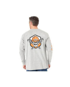 WRANGLER FR194HG MENS FR GRAPHIC T-SHIRT GREY