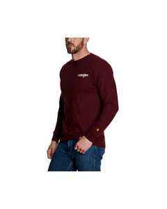 WRANGLER FR194WN MENS FR GRAPHIC T-SHIRT WINE