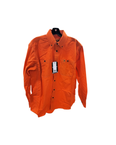 WRANGLER FR3W01O MENS FR LONG SLEEVE WORK SHIRT, ORANGE