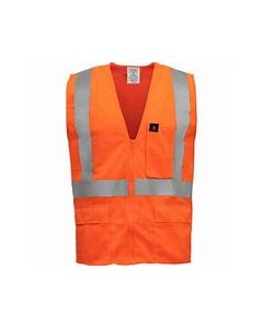 IRONWEAR 1284FR-OZ MENS SAFETY VEST ORANGE