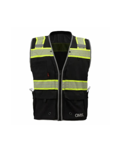 GSS 1513 MENS CLASS 2 ONYX SAFETY VEST BLACK