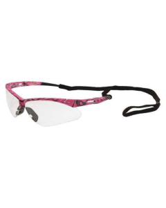 ERB INDUSTRIES 15341 OCTANE ANNIE PINK CAMO FRAME CLEAR LENS Z87 SAFETY GLASSES