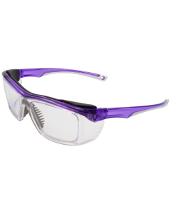 ERB INDUSTRIES 15350 WOMENS PURPLE FRAME CLEAR LENS Z87 SAFETY GLASSES
