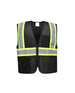 GSS 3135 MENS ENCHANCED VISIBILITY VEST BLACK