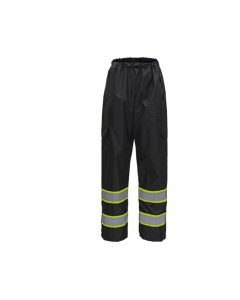 GSS 6717 MENS TWO TONE RAIN PANTS BLACK