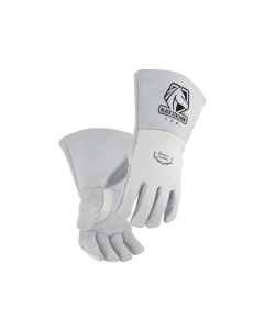 BLACK STALLION 750 PEARL WHITE ELKSKIN STICK GLOVE WITH NOMEX LINED BACK