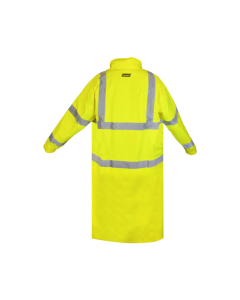 IRONWEAR 9520FR-L MENS FR HIVISIBILITY CLASS 3 RAIN COAT LIME