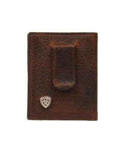 ARIAT A35124282 BFLD CLIP SHIELD SMBR RWDY WALLET