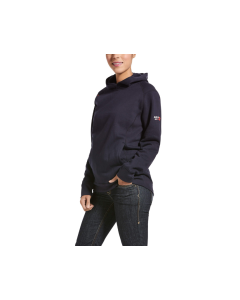 ARIAT 10032833 WOMENS FR REV PULLOVER HOODIE, NAVY
