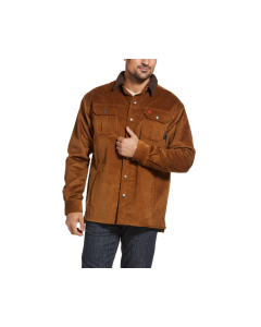 ARIAT 10032971 MEN'S FR DURASTRETCH SHERPA LINED CORDUROY SHIRT JACKET