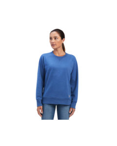 ARIAT 10041442 WOMEN'S REBAR WORK FLEECE PULLOVER SWEATSHIRT, NAVY
